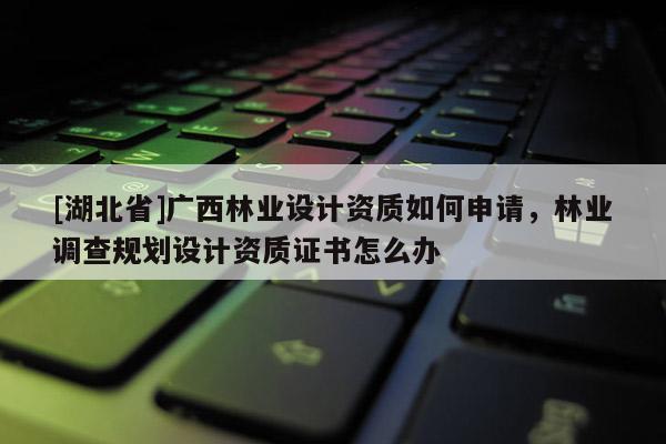 [湖北省]廣西林業(yè)設(shè)計資質(zhì)如何申請，林業(yè)調(diào)查規(guī)劃設(shè)計資質(zhì)證書怎么辦